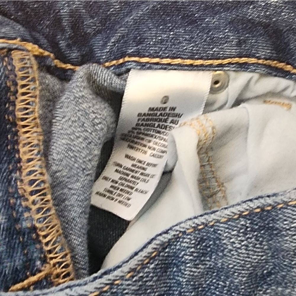 Aeropostale Midi Blue Jean Shorts - Size 0 - Picture 5 of 5